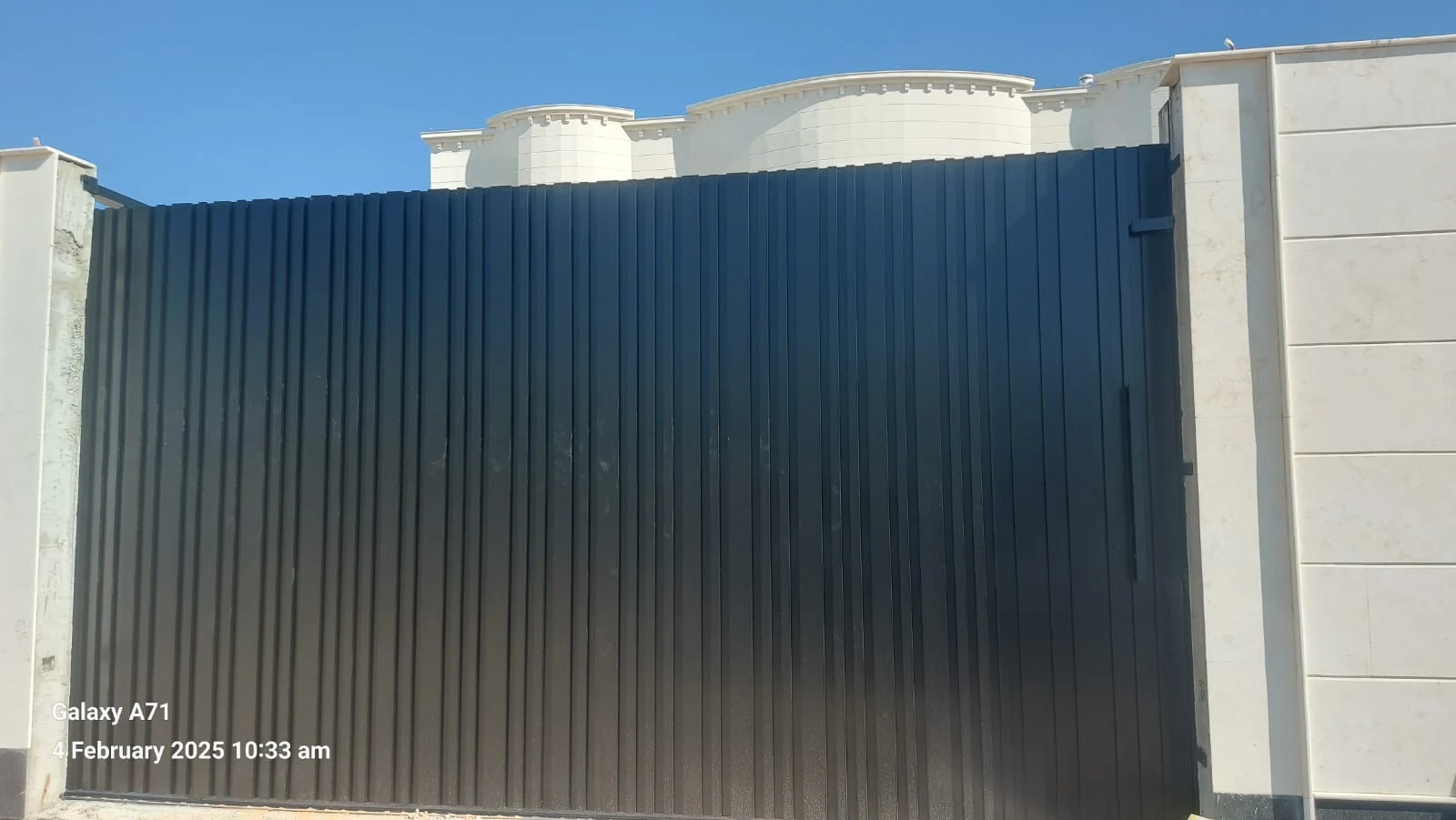 Dark metal entrance gate