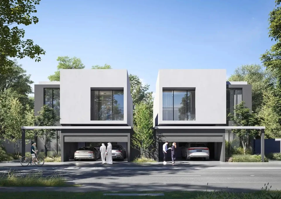 Twin villa exterior