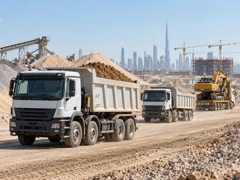 Construction transportation and material movement