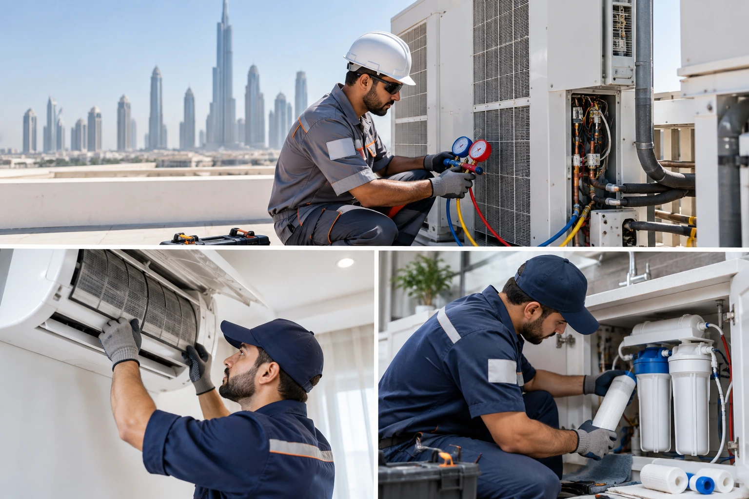 HVAC maintenance work