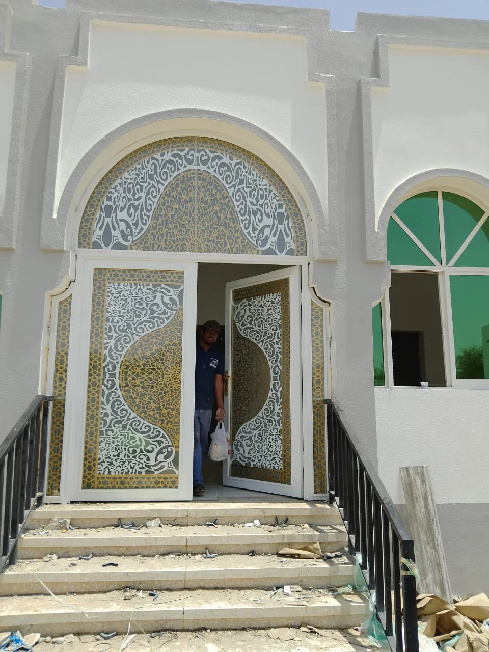 Aluminium door detail
