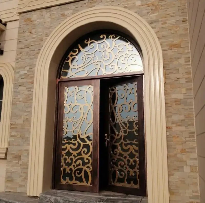 Aluminium door detail