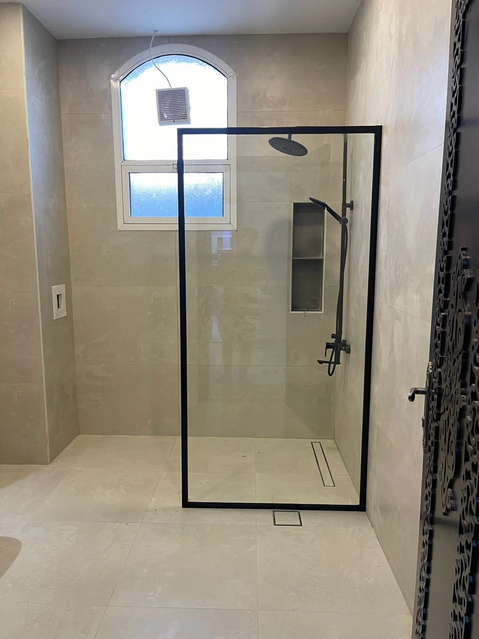 Shower glass door