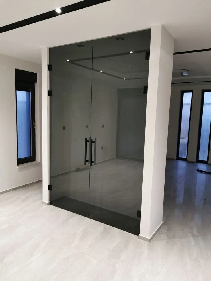 Glass door installation