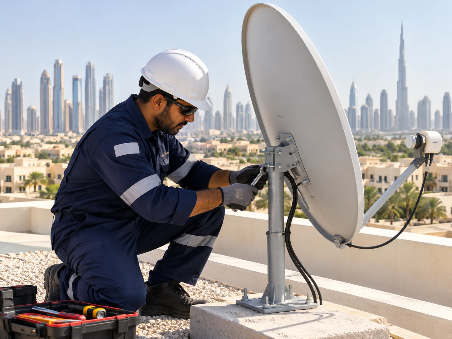 Dish Antenna Installation