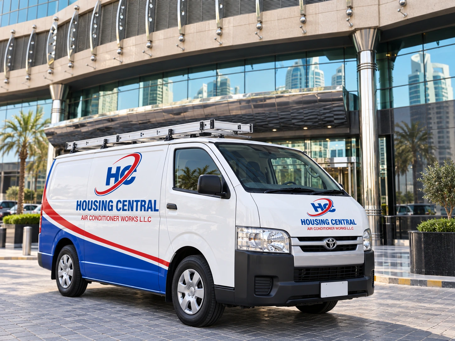 Housing Central service vehicle