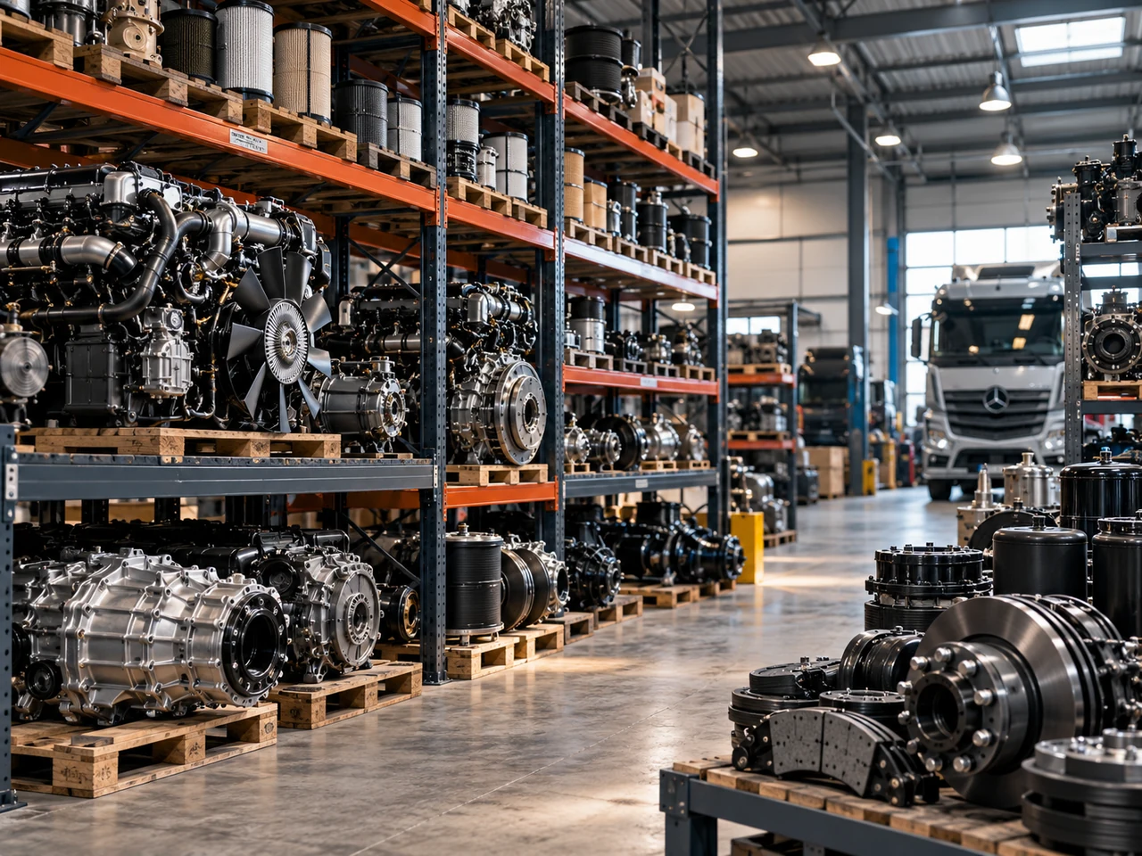 Truck parts warehouse