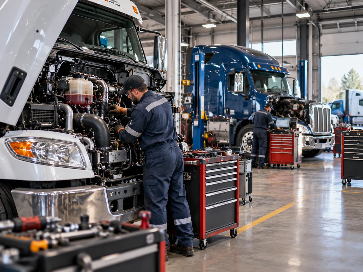 Truck workshop overview
