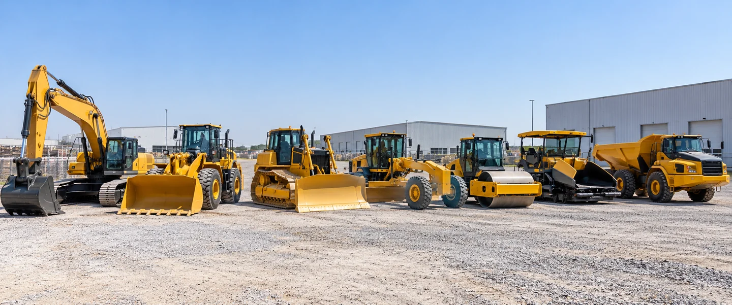 Representative construction equipment and spare parts