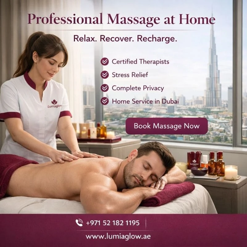 Professional massage at home in Dubai