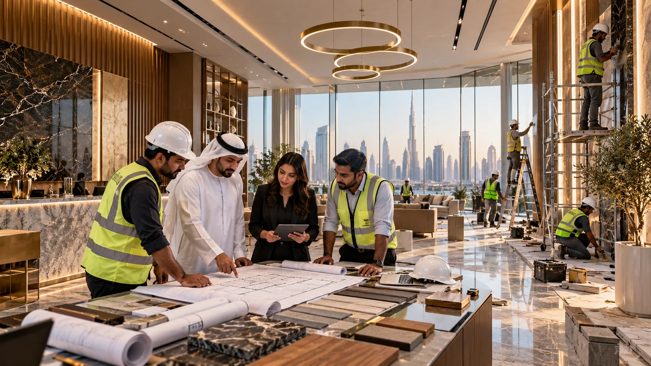 Make World LLC luxury commercial interior fit-out in Dubai