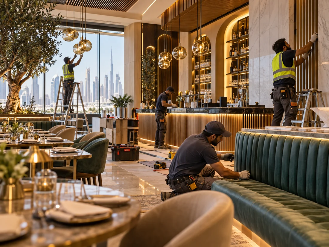 Restaurant renovation and fit-out in Dubai