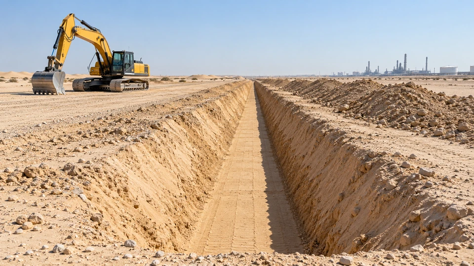 Pipeline Trenching & Earthworks in a UAE project setting