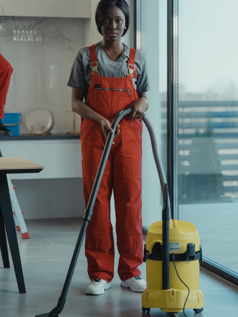 Cleaning attendance at a commercial property in Dubai
