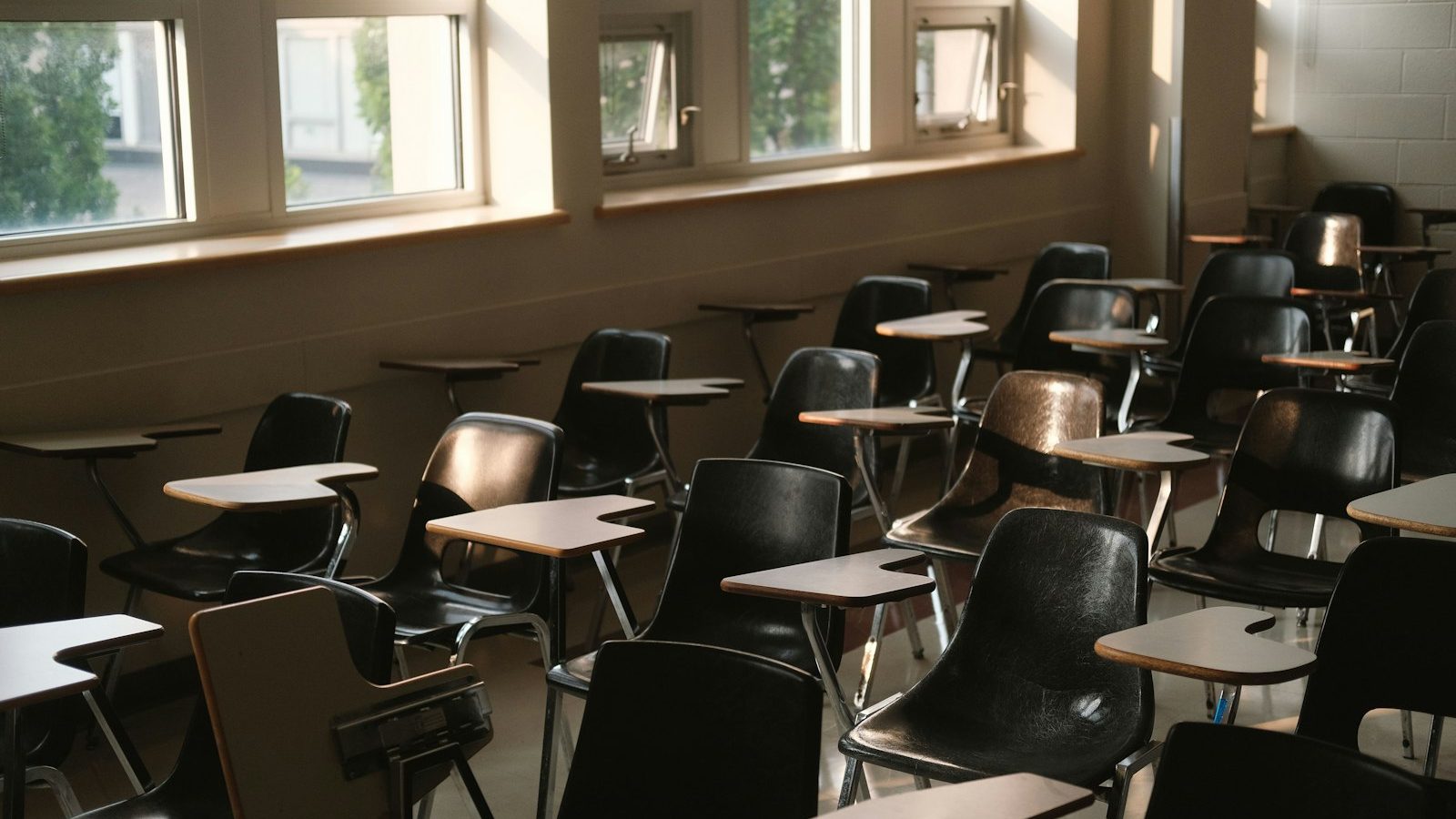 School cleaning of a classroom and corridor