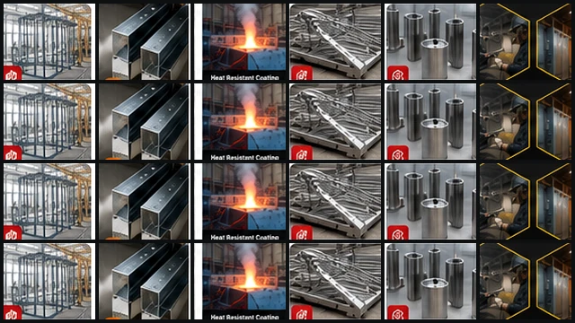 Metal coating and industrial project imagery