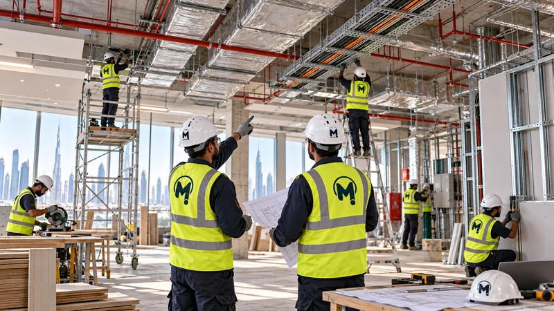 Multi Fix technical team on an active site in Dubai