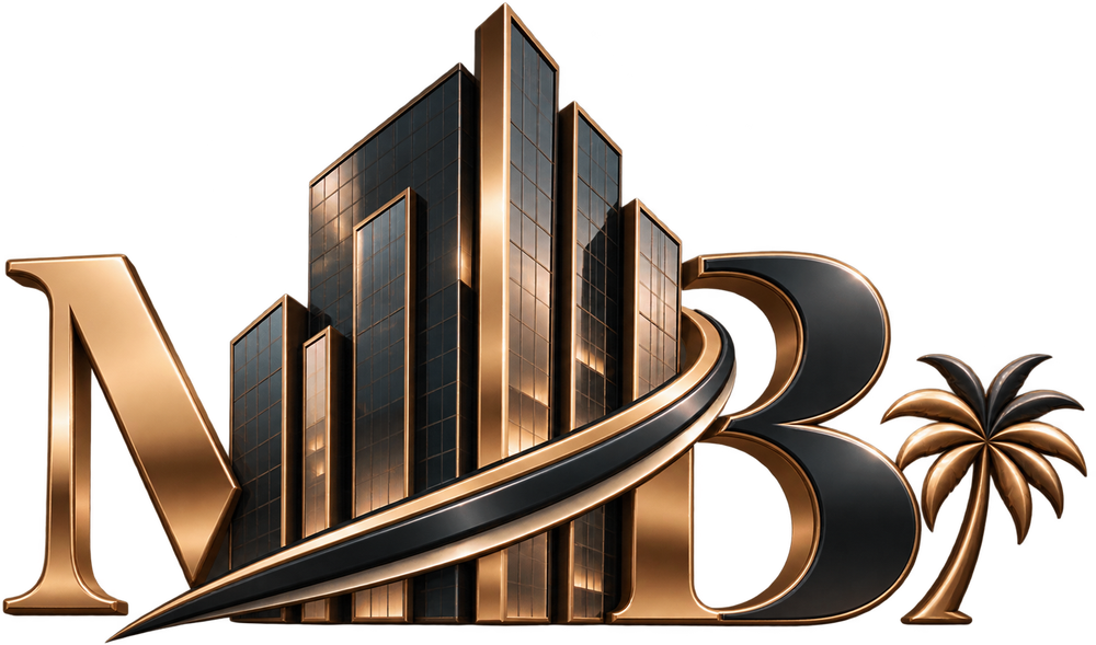 Muneeb and Bilal dimensional architectural logo — V3
