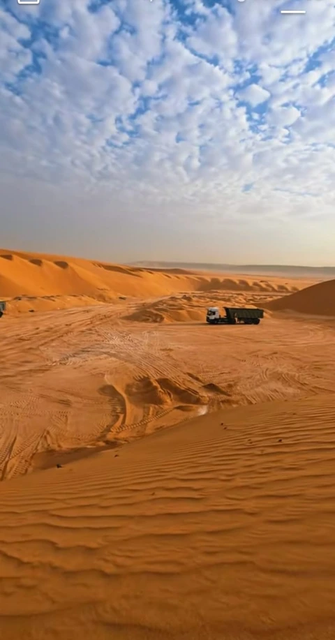 Vehicle at a desert site