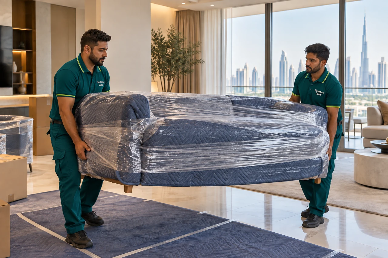 Furniture Moving service scene in Dubai