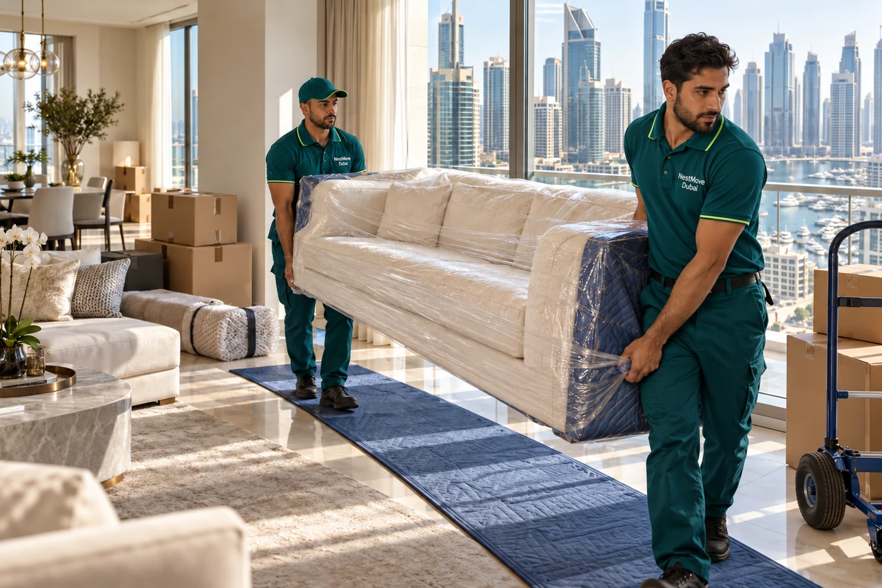Moving preparations in Dubai