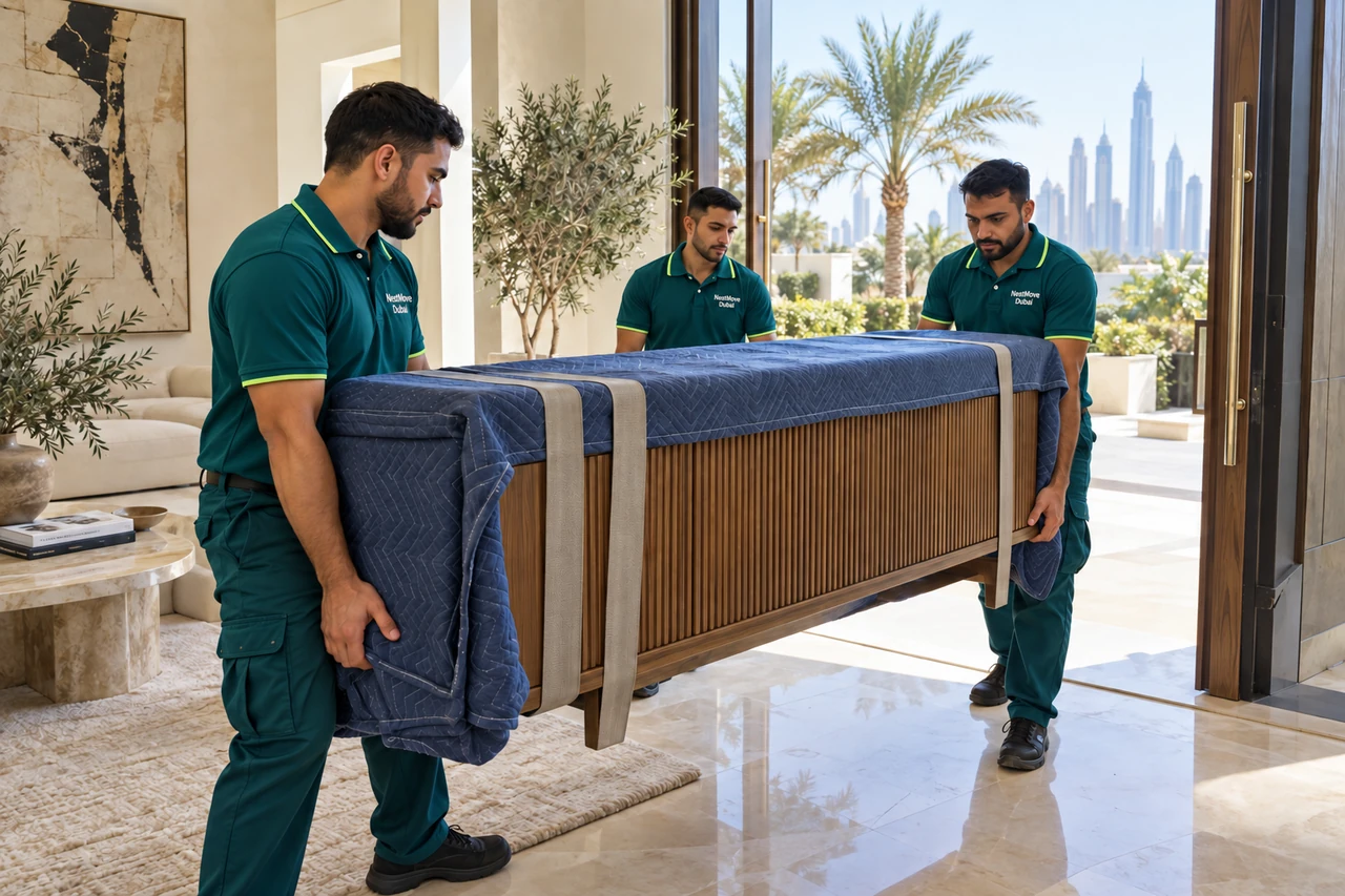 Villa Moving service scene in Dubai