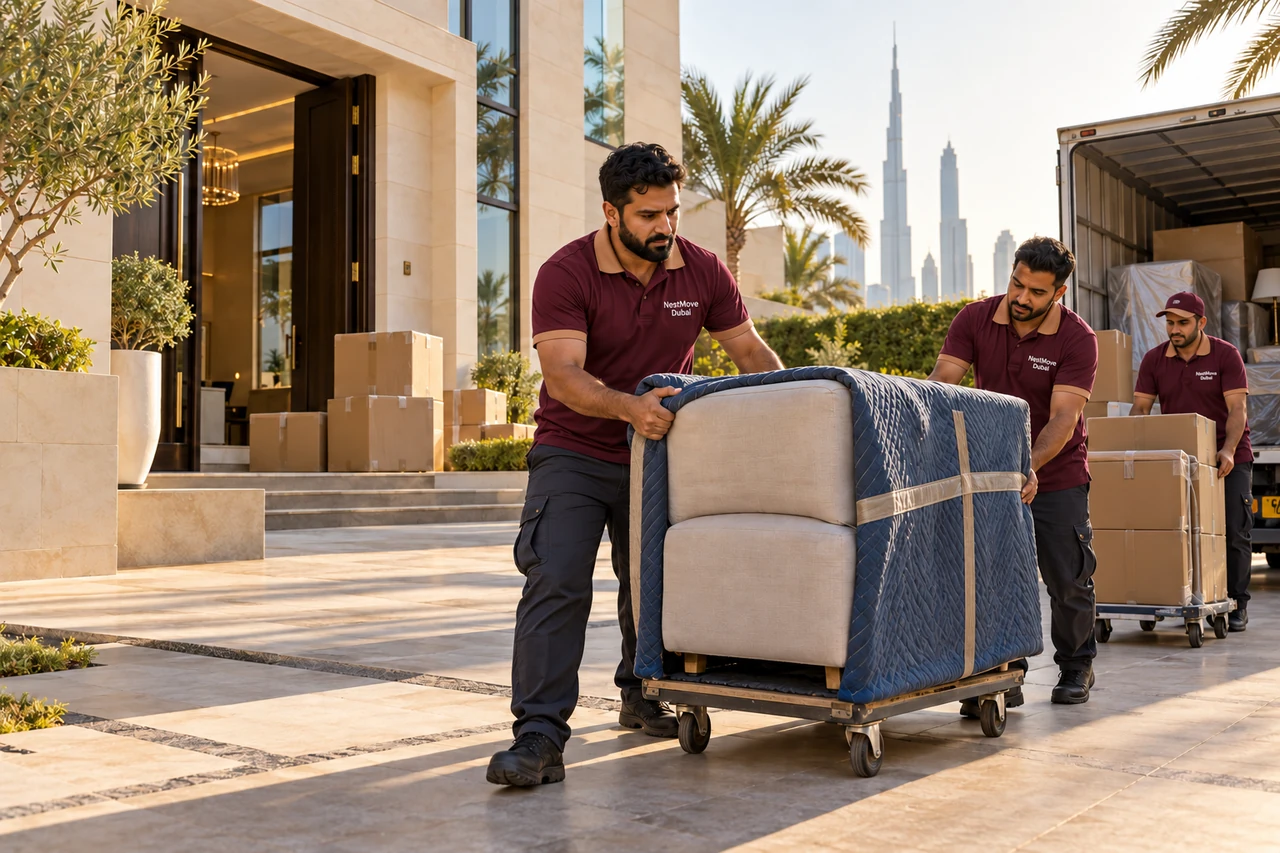 Moving preparations in Dubai