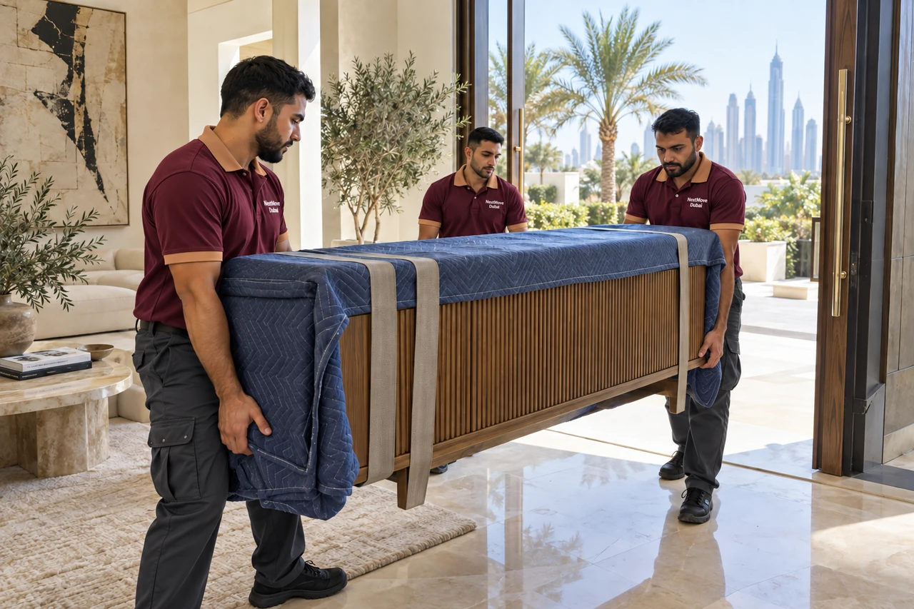 Villa Moving service scene in Dubai