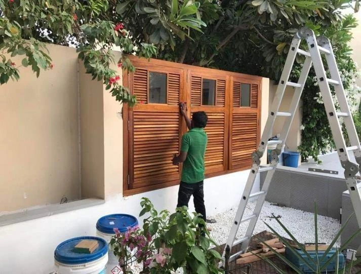 Timber wall installation