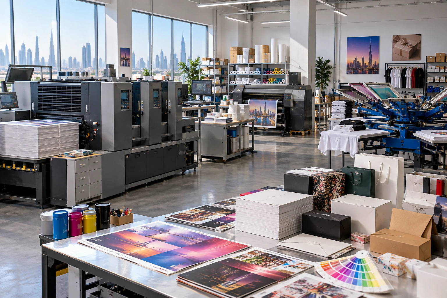 Modern printing production floor