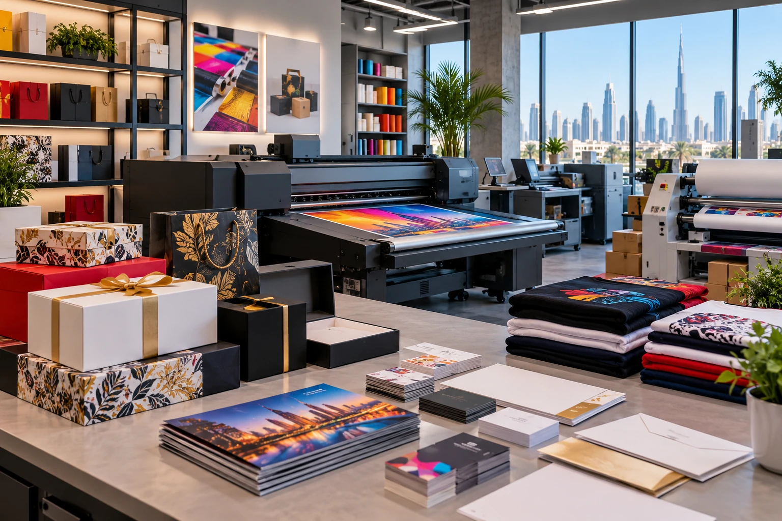 Modern print production studio