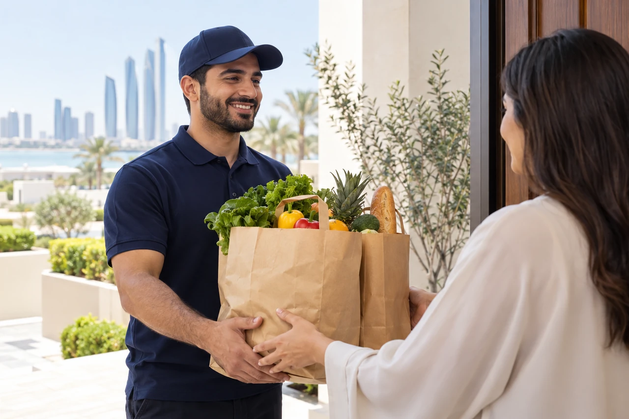Grocery Delivery service illustration