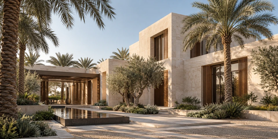 Illustrative contemporary Abu Dhabi villa