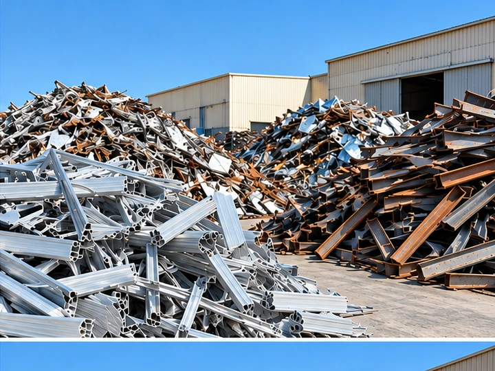Illustrative steel and aluminium scrap stock