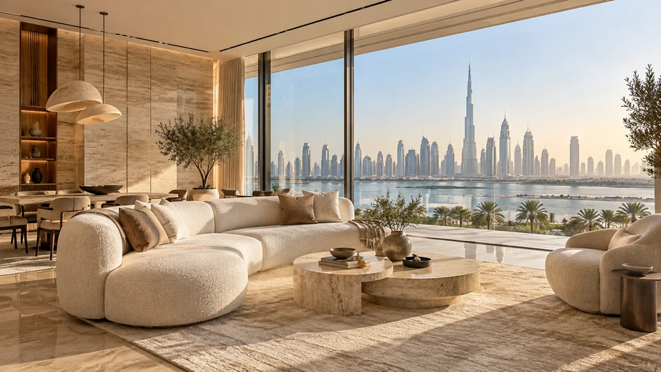 Illustrative Dubai living interior