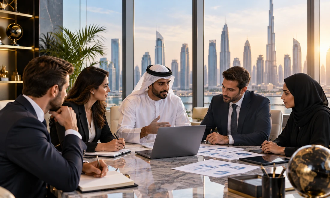 Executive management consultancy meeting in Dubai
