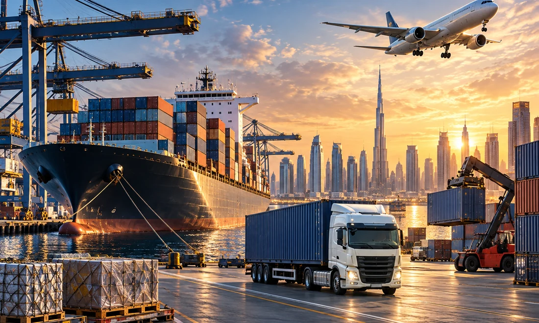 Cargo ship supporting international trading operations