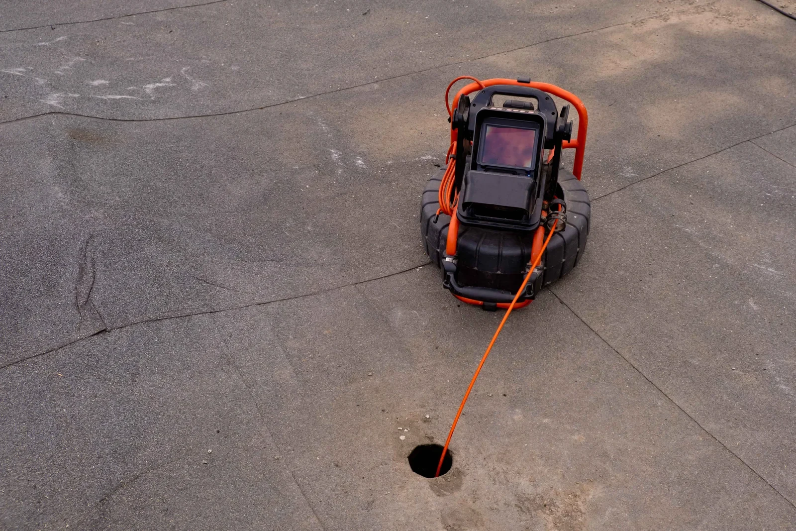 Camera inspection in a pipe / drain line