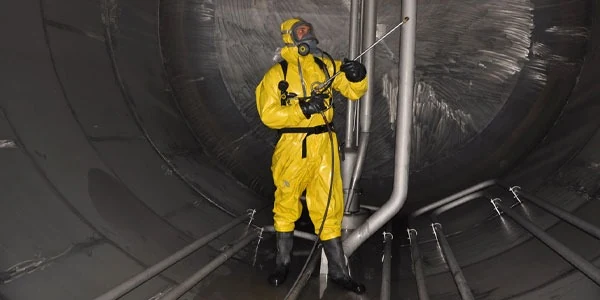 Tank interior cleaning