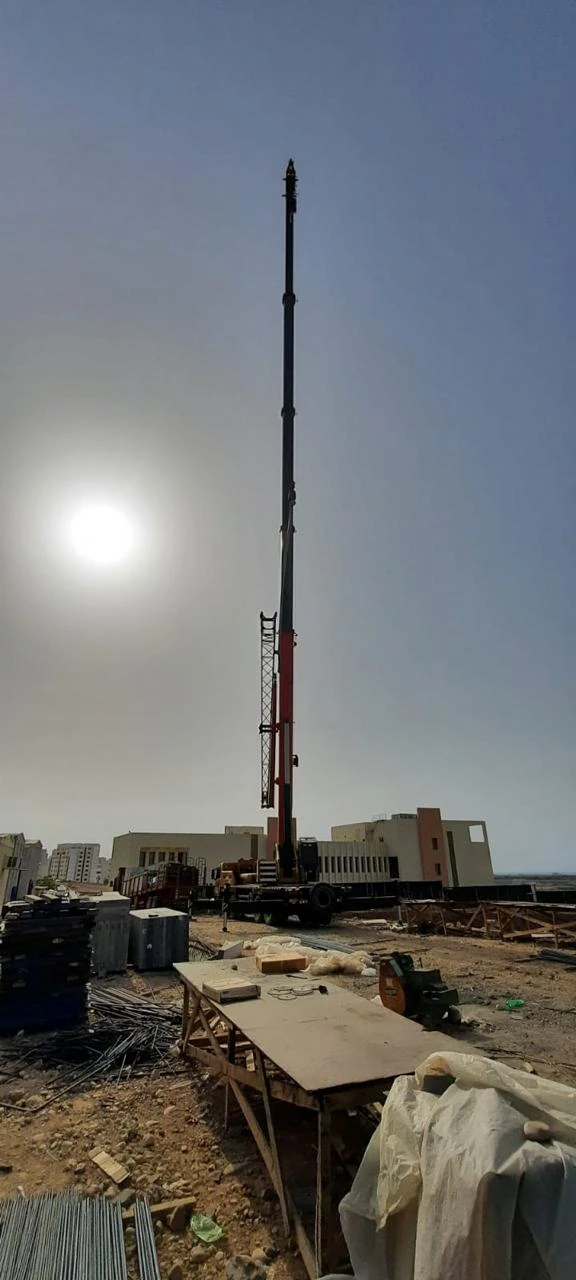 Crane at a work site