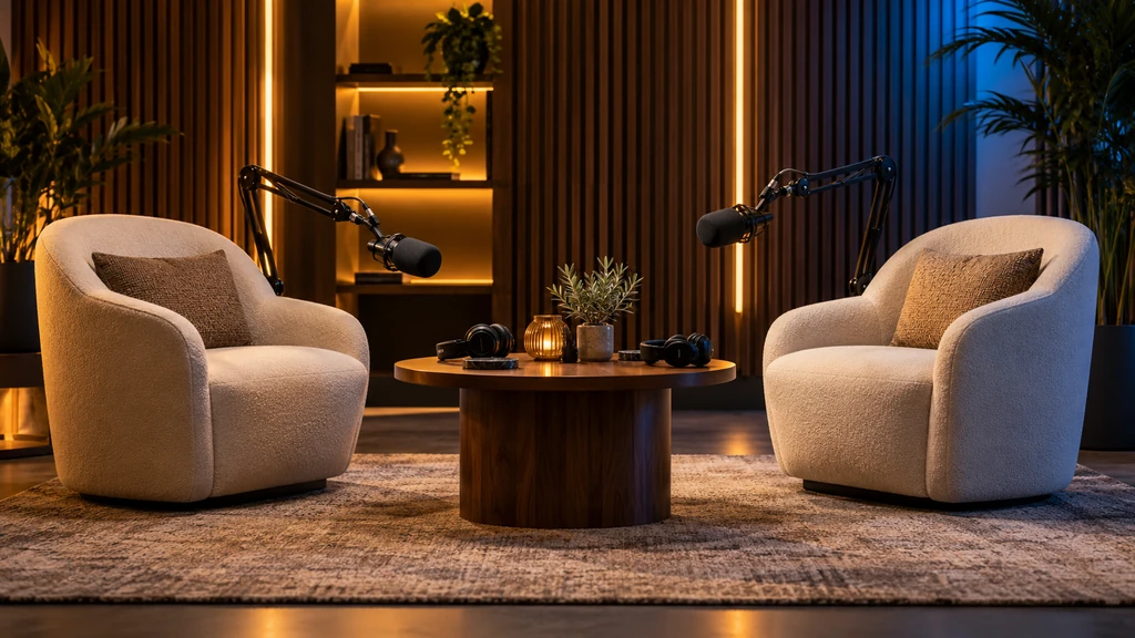 Podcast Recording — illustrative service photograph