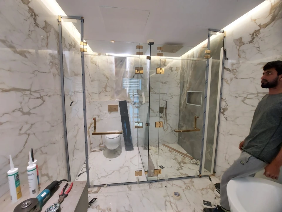 Glass enclosure installation