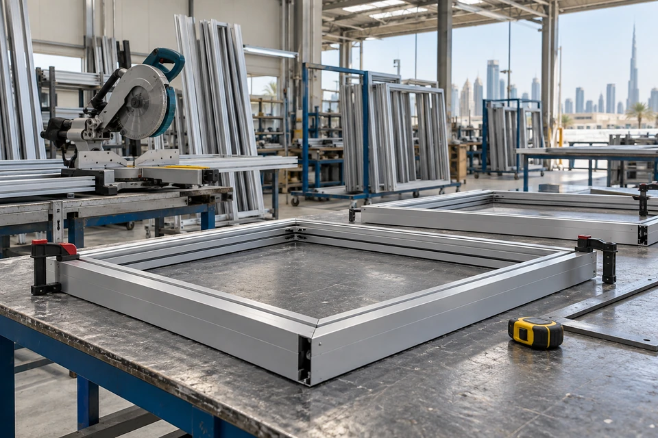 Architectural detail for Aluminium Fabrication & Installation in Dubai