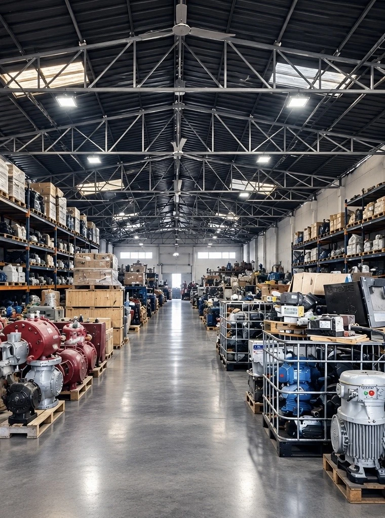Client-supplied warehouse photograph