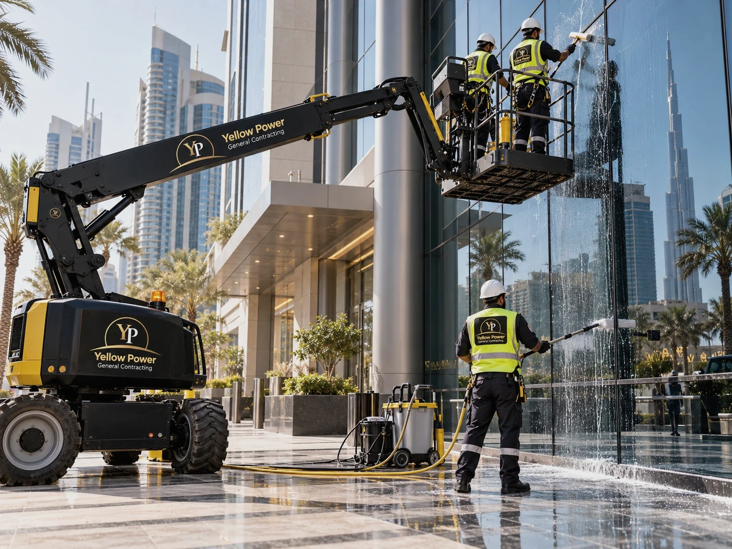 Illustrative photography: Building maintenance in a UAE work setting